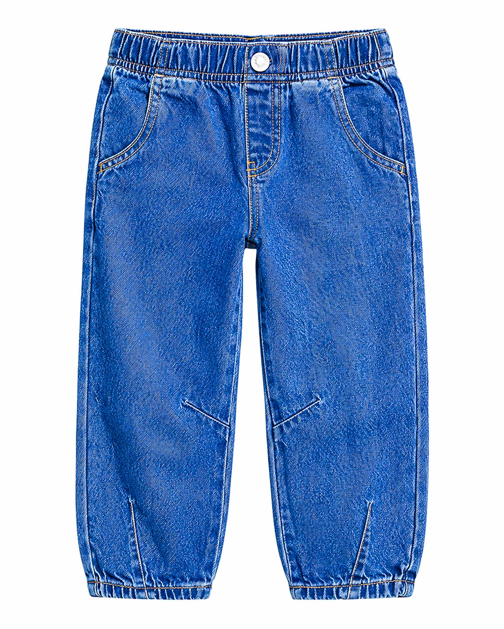 Pull On Barrel Leg Jeans