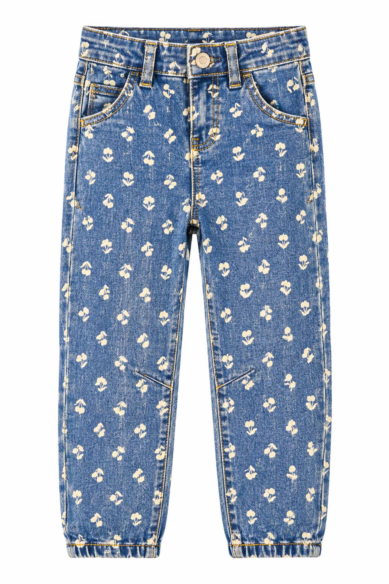 Girls floral pattern jeans