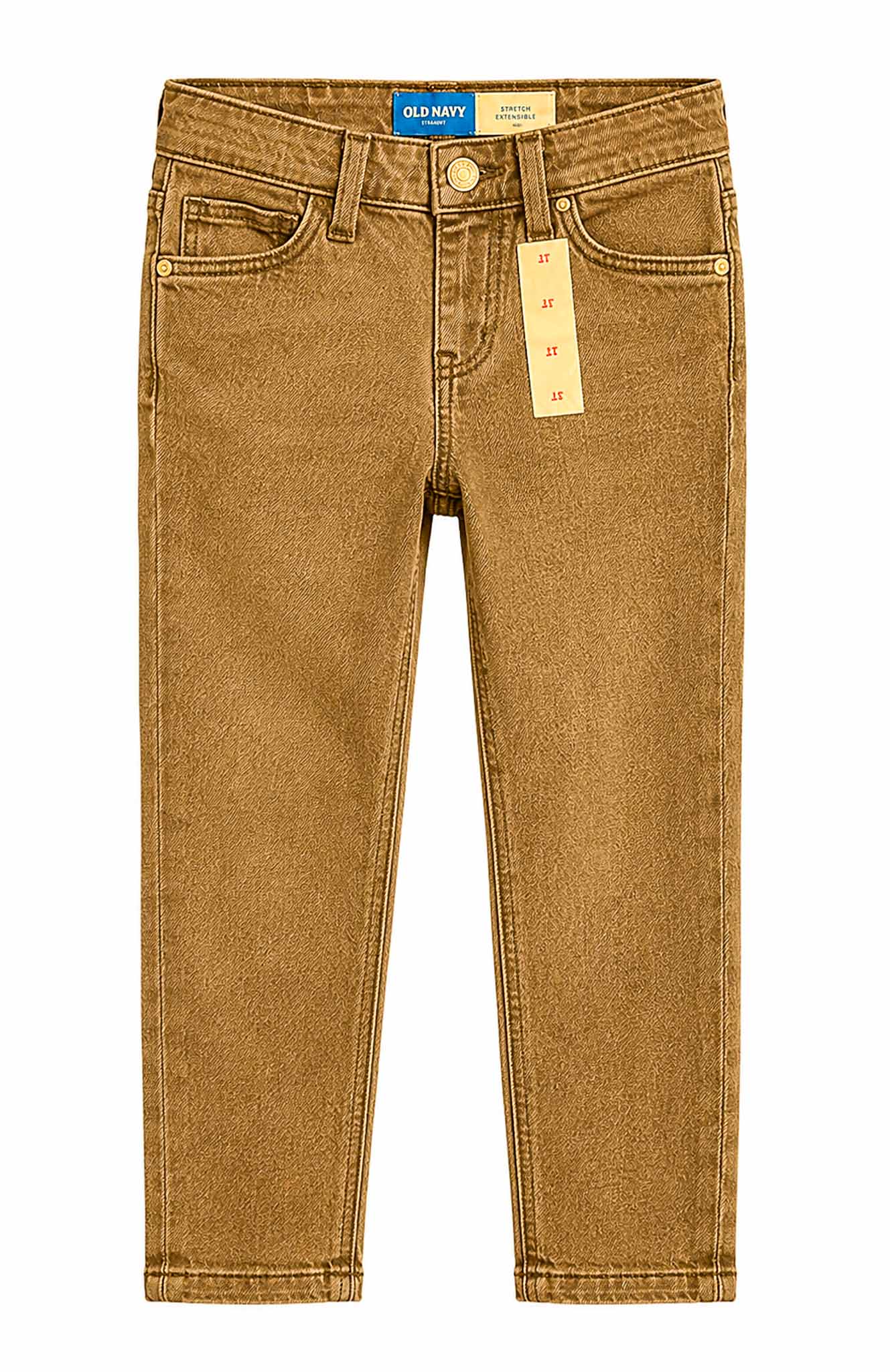 Straight-Leg Built-In Flex Jeans