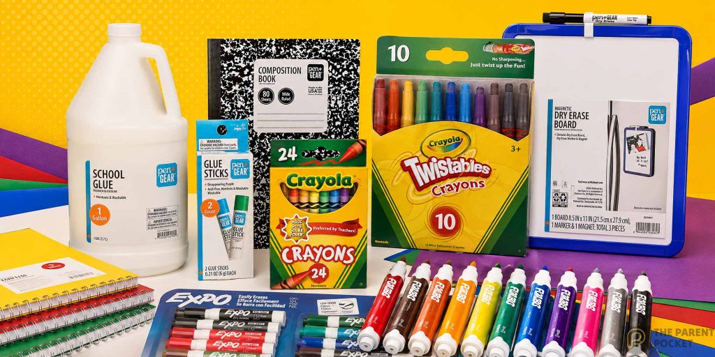 Assortment of School Supplies